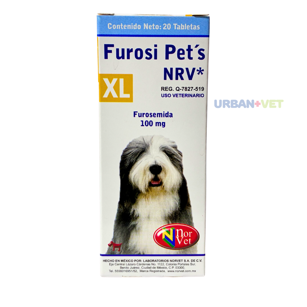 FUROSI PETS XL 100 MG 20 TABS