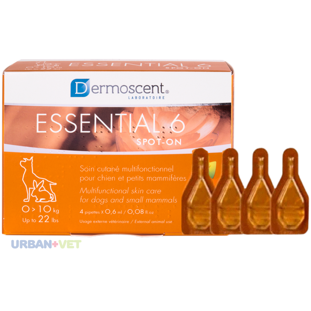 DERMOSCENT ESSENTIAL 6 SPOT ON DOGS 0 A 10 KG