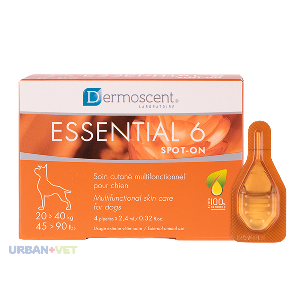 DERMOSCENT ESSENTIAL 6 SPOT ON DOGS 20 A 40 KG