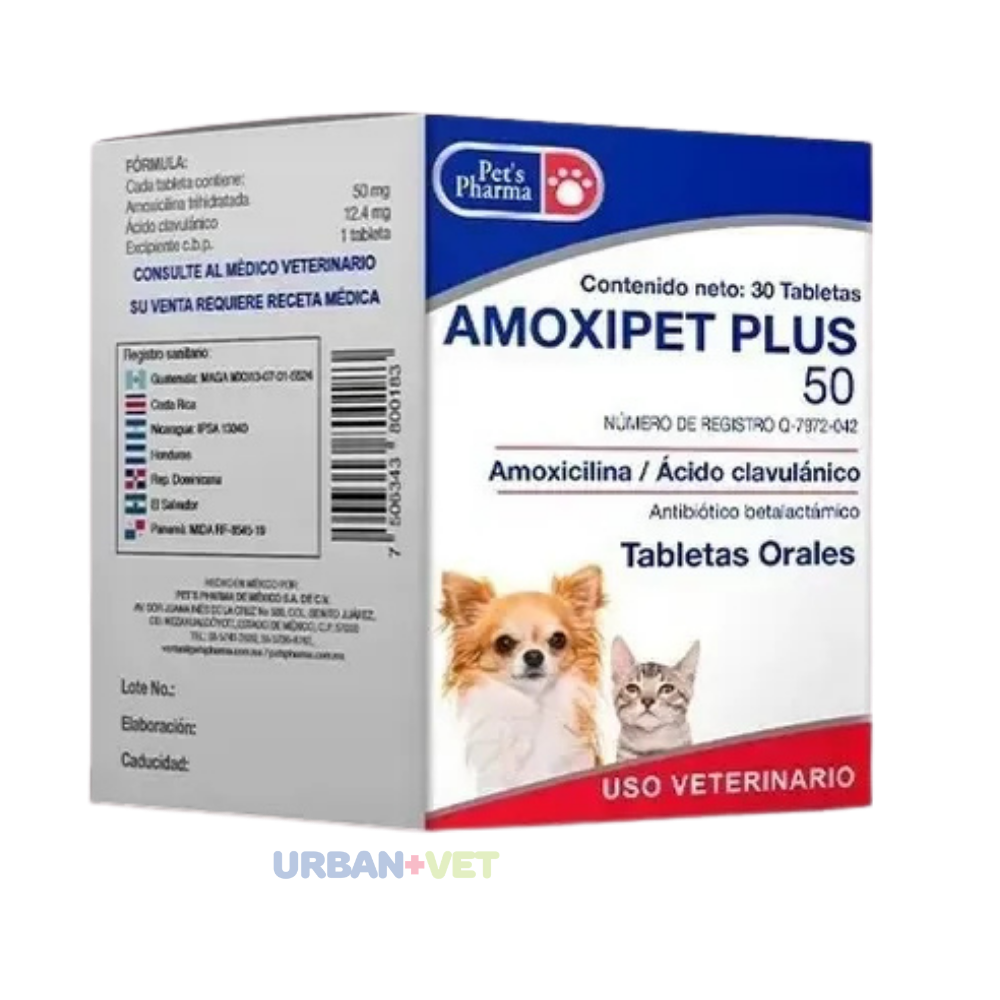AMOXIPET PLUS 50 30 TABLETAS